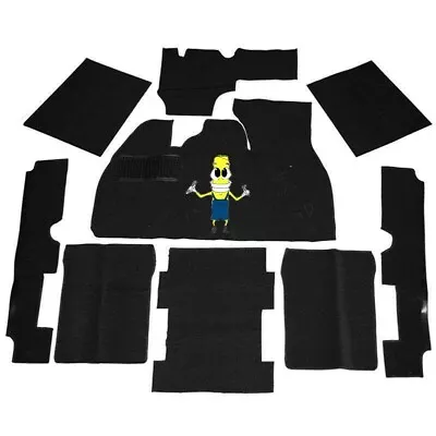 Empi Black 9 Piece Carpet Kit For VW Bug / Beetle Sedan 1973-1977 No Foot Rest • $177.95