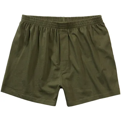 Brandit Boxershorts Men's Army Shorts Combat Loose Fit Cotton Underwear Olive • $20.95