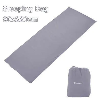 2X Cotton Rectangle Travel Sleeping Bag Envelope Sack Liner Inner Sheet 3 Colors • £19.99
