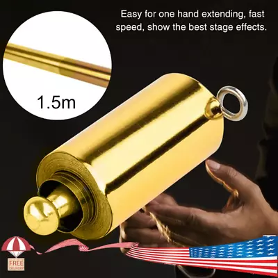 Magic Prop Magic Stick Martial Arts Magic Pocket Metal Telescopic Rod Staff • $8.36