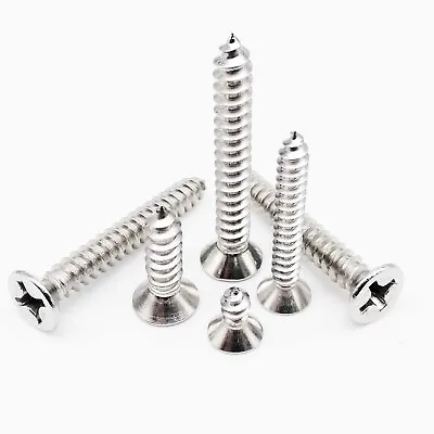 M1-M3.9 SUS304 Mini Micro Phillips Flat Countersunk Head Self-tapping Wood Screw • £2.15