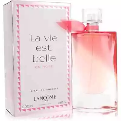 Lancome La Vie Est Belle EN ROSE 3.4 Oz L'Eau De Toilette Spray Women New Sealed • $71.91