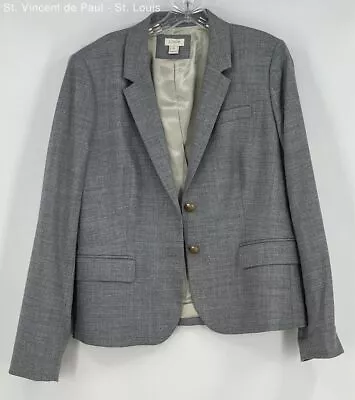 J. Crew Gray Blazer Jacket - Formal - Button Up - Women's Size 12 • $12.74