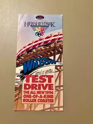 1996 Hersheypark Amusement Park Brochure Guide Wildcat Roller Coaster Chocolate • $9.99