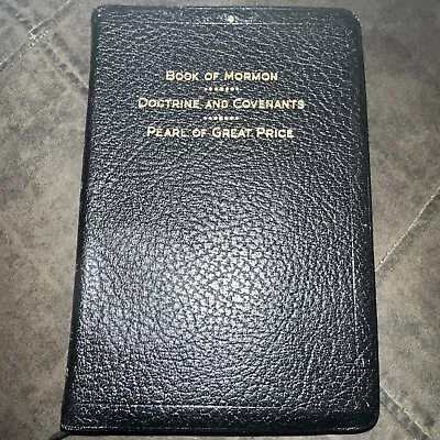 Book Of Mormon Doctrine Of Covenants Pearl Of Great Price 1961 Leather • $47.41