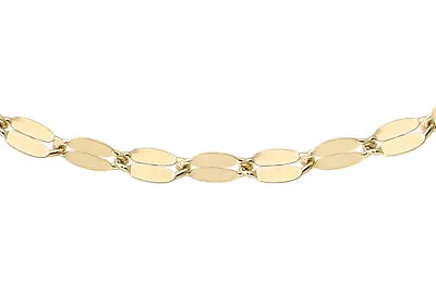 £62.25 • Buy 9ct Yellow Gold Italian Sparkle Forzatina Trace Chain 16inch  MEGA SPARKLING !