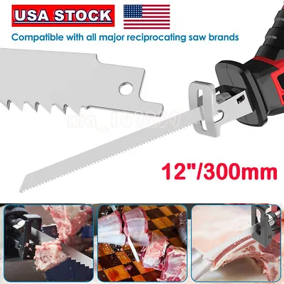 6X 12  Stainless Steel Reciprocating Saw Blade 6TPI Bone Cutting Meat Saw Blade • $25.89