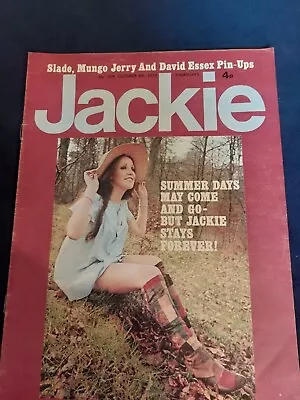 Rare Vintage JACKIE Magazine 6 OCTOBER 1973 Essex Slade Mungo Jerry Gilbert J489 • £15