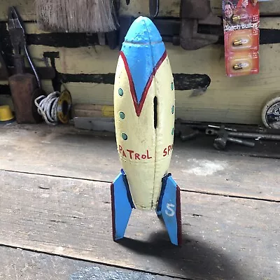 Rocket No. 5 Money Bank Cast Iron 500744 • $45