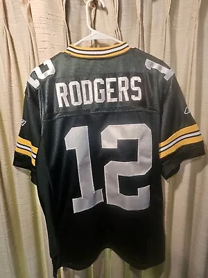 Aaron Rodgers Green Bay Packers NFL Stitched Reebok Football Jersey Sz 48 OnFld • $50