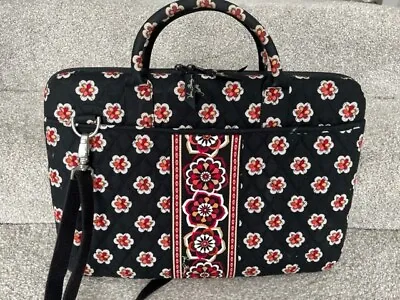 Vera Bradley Hard Computer Case/Travel Bag Laptop Portfolio Black Floral • $27.99