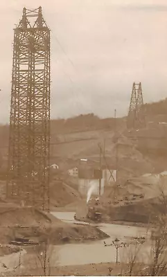 C.1910 RPPC Electrical Towers Windy River Quarry Factory Mine Real Photo Vintage • $18.15