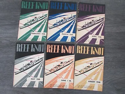 South American Saint Line Reef Knot 1948 Set Of 6 Copies Of House Staff Magazine • £29.99