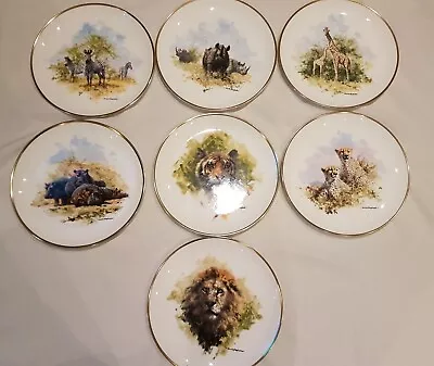 THE DAVID SHEPHERD WILDLIFE COLLECTION Set Of 7 Collector Plates  • £14.99