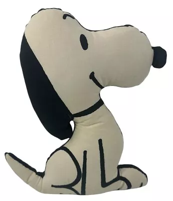 Peanuts Snoopy Pillow Plush Stuffed Doll Beige Jim Young No Tag Tear 1963 Vtg • $44.95