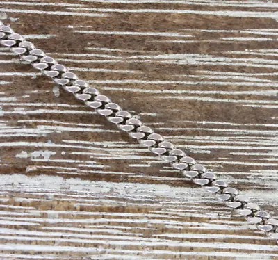 Vintage Curb Sterling Silver 925 Chain Link Bracelet 7  Stack Southwest Retro • $25.50