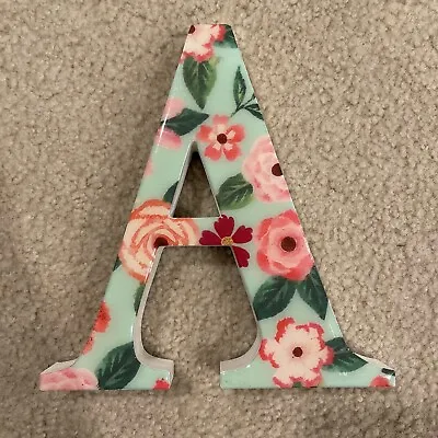 Letter  A  Wood 8'' For Wall Freestanding Decor Shabby Chic Flowers Monogram • $8