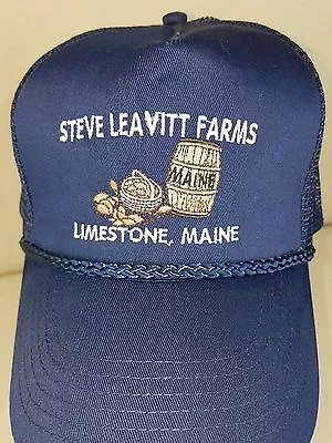 $24.99 • Buy Maine Potato Harvest Barrel Basket Leavitt Farms Limestone Baseball Mesh Hat Cap
