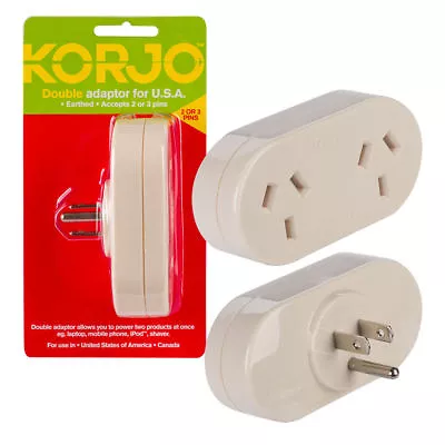 $28.99 • Buy Travel Adaptor From Australia&New Zealand To USA Canada Mexico Converter US Plug