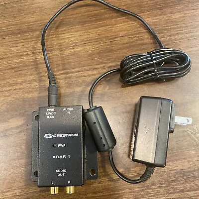 Crestron ABAR-1 Cat5 Balance Audio Receiver To RCA With Power Supply  • $20