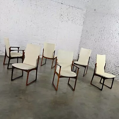 Scandinavian Modern Danish Rosewood Dining Chairs By Art Furn Set Of 6 • $5995