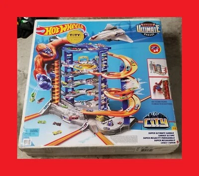 $224.99 • Buy BRAND NEW Mattel Hot Wheels Cars, Jet, & Gorilla Super Ultimate Garage Playset