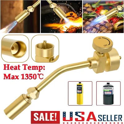 Brass Pencil Flame Gas Welding Torch Head CGA 600 For Propane MAPP MAP Soldering • $13.80