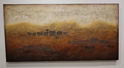 JOANNE CASEY Original Large Mixed Media Abstract Desert Scene Palm Desert • $1950