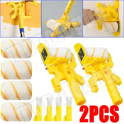 $13.89 • Buy 2Pcs Clean-Cut Paint Edger Roller Brush Safe Tool For Room Corner Wall Ceiling