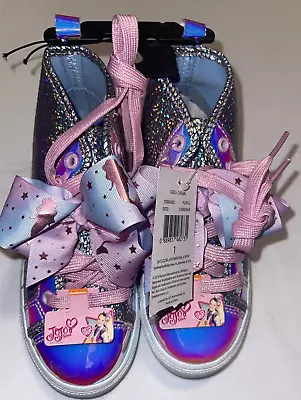 Nickelodeon Girls Jojo Siwa Mermaid Scales High-Top Sneaker Shoes Silver • $29.99
