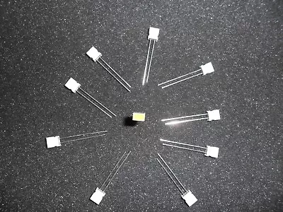 Mv53124a Led Circuit Board Indicator Yellow .22 X .125 Rect (lot Of 10) • $2.99