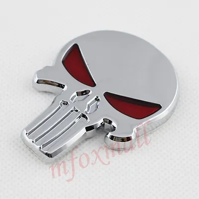 £4.79 • Buy Auto Accessories Chrome 3D Emblem Badge Pirate Skull Head Symbol Sticker Decal
