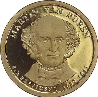 2008 S $1 US Presidential Dollar Coin 8 Martin Van Buren GDC Proof (I Choose) • $4.99