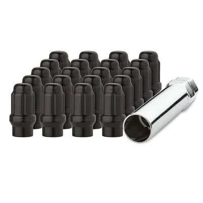 20 Black 12x1.5 Closed End ET Spline Tuner Lug Nuts For Aftermarket Wheels • $37