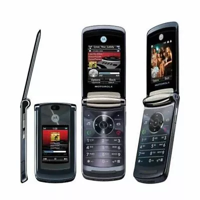 Original Unlocked Motorola Razr2 V8 - Black 2GB Flip GSM Cell Phone Mobile Phone • $53