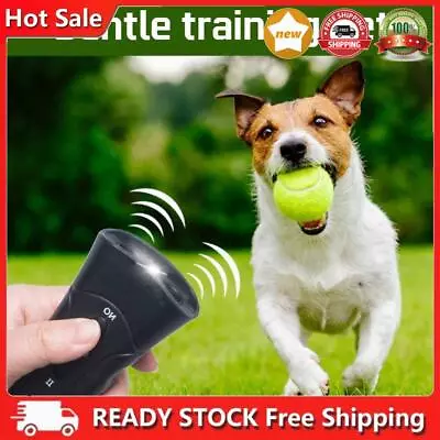 LED Pet Dog Anti Barking Stop Bark Training Repeller Control Device Ultrasonic • £4.91