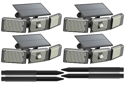 388 LED Solar Lights Outdoor Garden Waterproof Motion Sensor Security Wall Lamp • $69.98