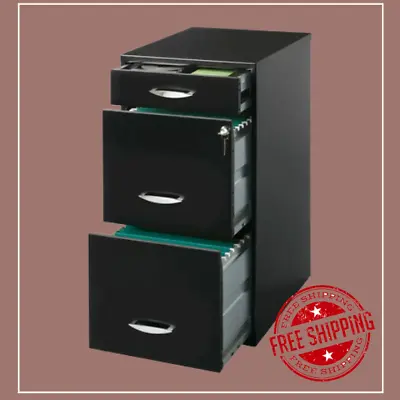 Space Solutions 3 Drawer Letter Width Vertical File Cabinet With Pencil Drawer • $86.15