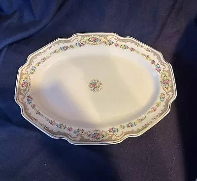 Vintage 1930s Mount Clemens Mildred Floral China Oval Platter 11x8.5in • $24.98