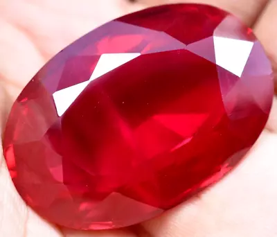 Natural 120.45 Ct Mogok Huge Pink Ruby Sparkling GGL Certified Treated Gemstone • $12.50