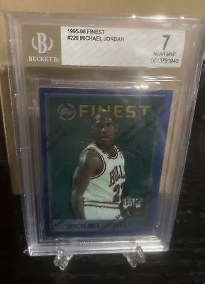 1995 Topps Finest #229 Michael Jordan BGS 7 W/Coating Chicago Bulls ICONIC • $99.99