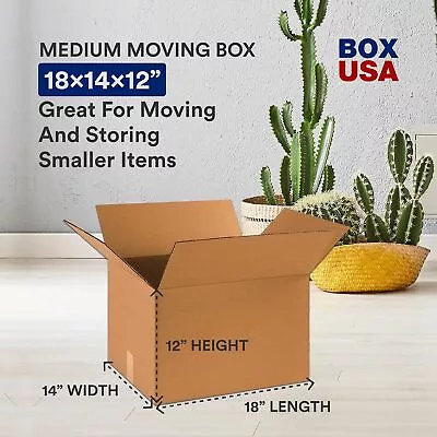 ✅ 10 BOX USA Medium Moving Boxes 18x14x12 - For Shipping Storage & More • $33.52