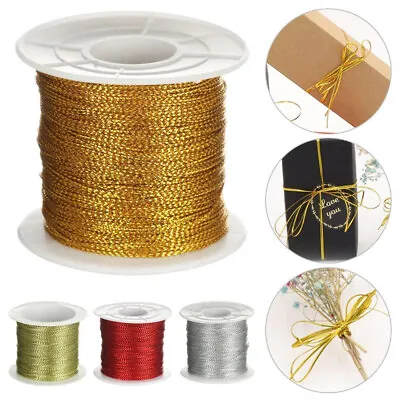 Making Metallic Cord Packaging Thread Tinsel String Christmas Strap Ribbon • £2.70
