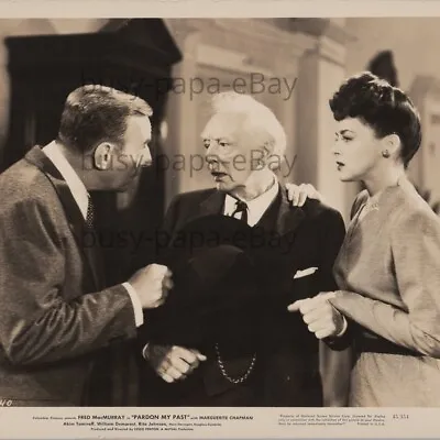 1945 Pardon My Past Press Kit Photo Fred MacMurray Tamiroff Marguerite Chapman 1 • $47.50