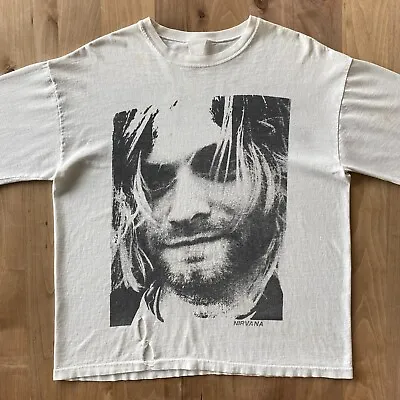 Vintage 90's NIRVANA IN UTERO Kurt Cobain Grunge Band T-Shirt Single Stitch MED • $515.14