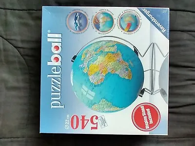 Ravensburger PuzzleBall 3D Globe Jigsaw Puzzle 240 Pieces Brand New Sealed  • $49.99