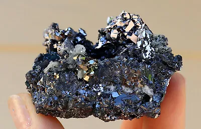 Galena Crystals On Matrix Well Crystallized Sweet Miniature Bulgaria 5.9 Cm's • $31.99