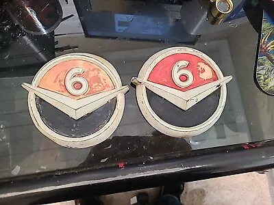 Vintage 1960 61 Gmc / Gm Truck V6 Fender Emblem Set Oem 2392804 • $110