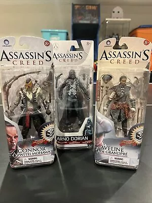 New Assassin's Creed Series 2 4 Connor Action Figure Mohawk + Aveline + Arno Lot • $79.99