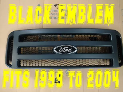 Ford MATTE BLACK Paintable Grille CONVERSION 99-04 Super Duty F250 F350 • $220